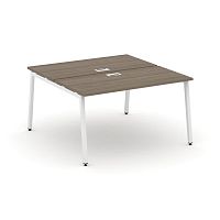 Style Project Рабочая станция 2-х сторон. SN-4A.DRS-013 Вяз Благородный/Металл Белый 1380*1432*750