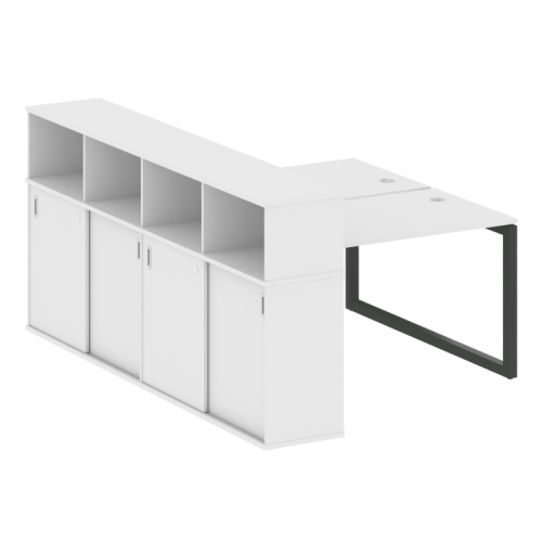 Бенч-система с шкафом-купе на О-обр. м/к Metal System Quattro 50БО.РС-СШК-4.2 фото 6