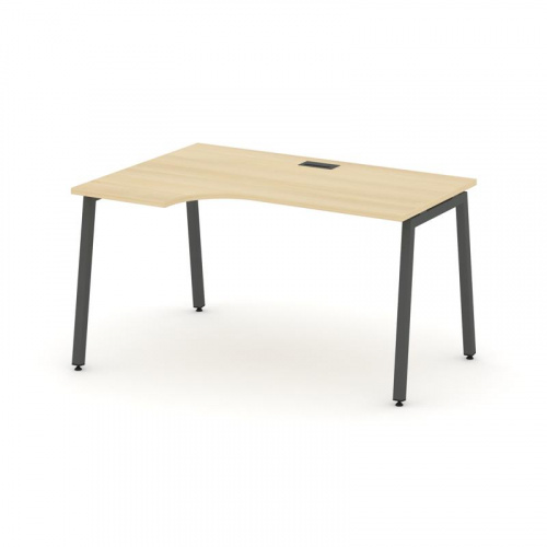 Style Project Стол рабочий эргоном. SN-4A.SPA-001(L) Дуб Наварра/Металл Антрацит 1380*600/980*750 фото 16