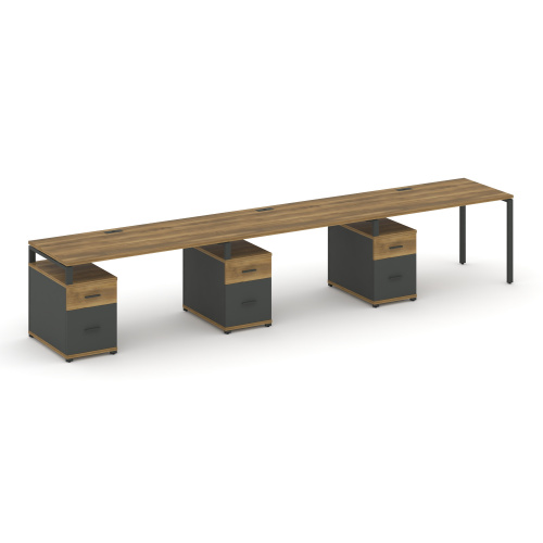 Бенч-система на 3 места с 3 опорными тумбами Concept CN.ORS-348