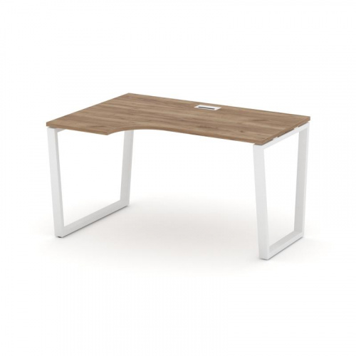 Style Project Стол рабочий эргоном. SN-6T2.SPA-002(L) Акация Лорка/Металл Антрацит/Заглушка Пластик фото 11