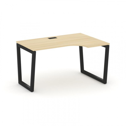 Style Project Стол рабочий эргоном. SN-5T2.SPA-011(R) Акация Лорка/Металл Антрацит/Заглушка Пластик фото 5