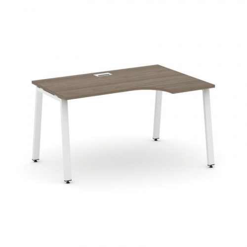 Style Project Стол рабочий эргоном. SN-6A.SPA-002(R) Антрацит/Металл Антрацит 1580*600/980*750 фото 20