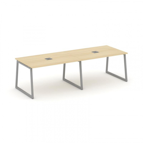 Style Project Стол переговорный SN-4T1.SPRG-013 Акация Лорка/Металл Антрацит/Заглушка Металл Антраци фото 21