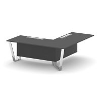 Steel Meet Проходной угловой модуль правый MDK-PR.B.SPPOU-20(R) Антрацит/Нержавеющая Сталь/Хром 2000