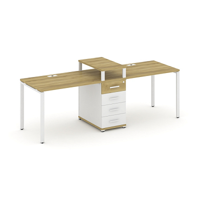 Бенч-система на 2 места с 1 опорной тумбой Concept CN.ORS-417