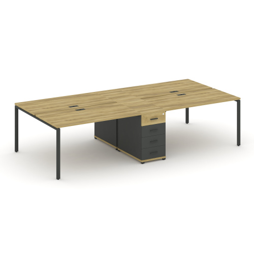 Бенч-система на 4 места с 1 опорной тумбой Concept CN.DRS-419 фото 4