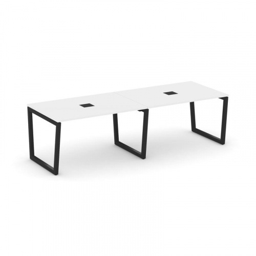 Style Project Стол переговорный SN-5T2.SPRG-014 Акация Лорка/Металл Антрацит/Заглушка Металл Антраци фото 4