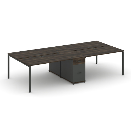 Бенч-система на 4 места с 1 опорной тумбой Concept CN.DRS-421 фото 3