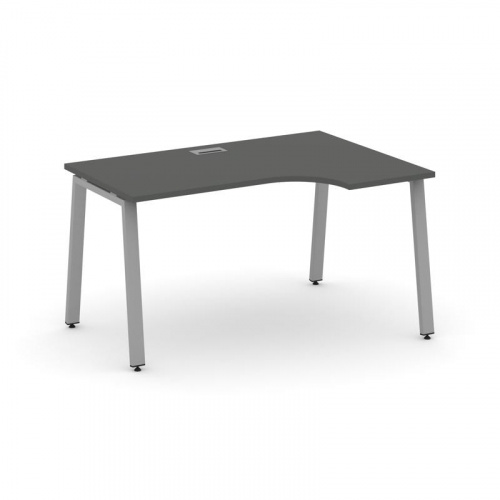 Style Project Стол рабочий эргоном. SN-6A.SPA-002(R) Антрацит/Металл Антрацит 1580*600/980*750 фото 6