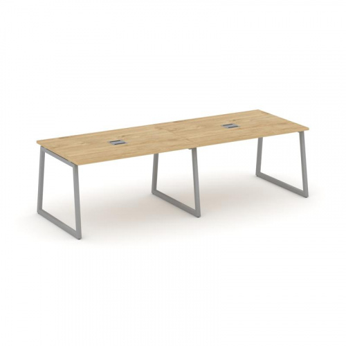 Style Project Стол переговорный SN-4T1.SPRG-013 Акация Лорка/Металл Антрацит/Заглушка Металл Антраци