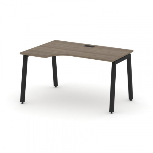 Style Project Стол рабочий эргоном. SN-5A.SPA-011(L) Вяз Благородный/Металл Белый 1380*700/980*750 фото 7