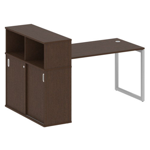 Стол офисный с шкафом-купе на О-обр. м/к Metal System Quattro 40БО.РС-СШК-3.3 фото 6 Стол офисный с шкафом-купе на О-обр. м/к Metal System Quattro 40БО.РС-СШК-3.3 фото 6