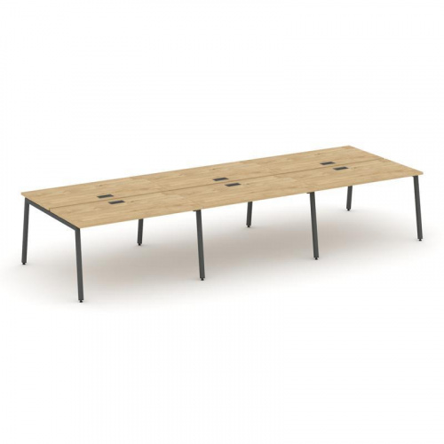 Style Project Рабочая станция 2-х сторон. SN-4A.DRS-083 Акация Лорка/Металл Антрацит 4140*1632*750 фото 26