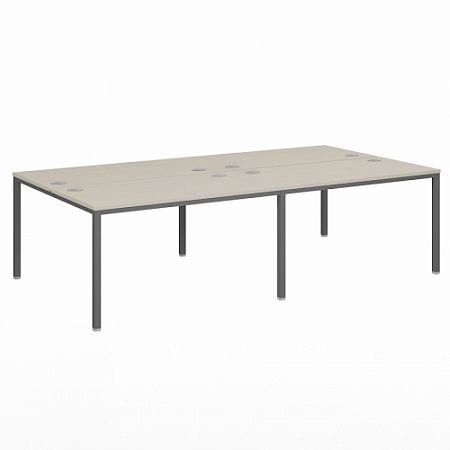 Бенч-система на 4 рабочих места, на металлокаркасе Lite VL-51