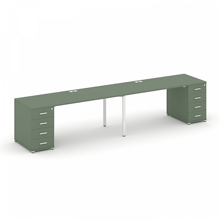 Бенч-система на 2 места с 2 опорными тумбами Concept CN.ORS-409