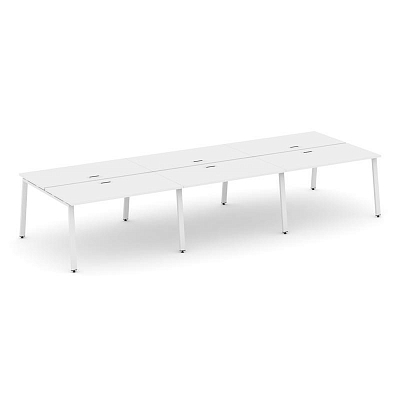 Style Project Рабочая станция 2-х сторон. SN-6A.DRS-083 Белый/Металл Белый 4140*1632*750