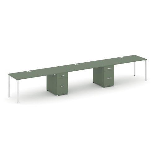 Бенч-система на 3 места с 2 опорными тумбами Concept CN.ORS-440