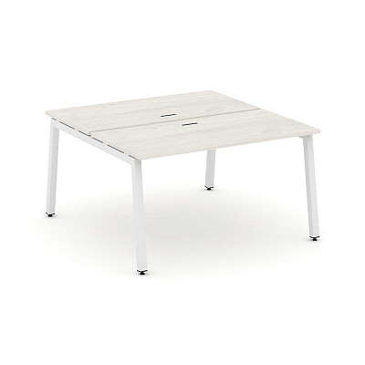Style Project Рабочая станция 2-х сторон. SN-5A.DRS-024 Дуб Наварра/Металл Белый 1580*1632*750