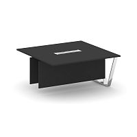 Steel Meet Проходной модуль L=1600 MF-PR.B.SPPW-16 Черный/МДФ Ультраматт Черный/Нержавеющая сталь/Хр