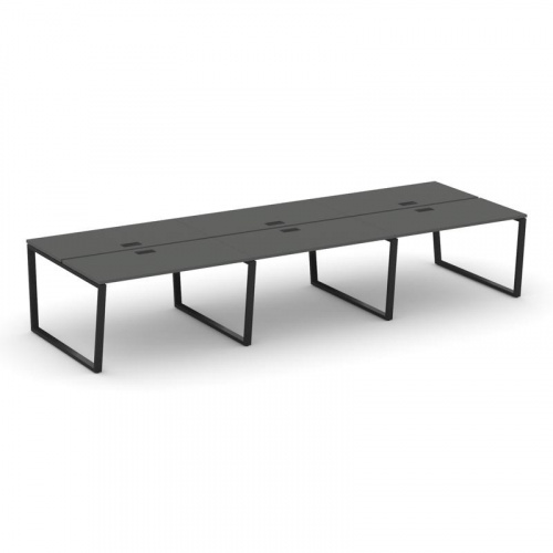 Style Project Рабочая станция 2-х сторон. SN-6T2.DRS-081 Акация Лорка/Металл Антрацит/Заглушка Пласт фото 6