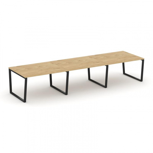 Style Project Стол переговорный SN-6T2.SPRG-054.3 Акация Лорка/Металл Антрацит 4740*1180*750