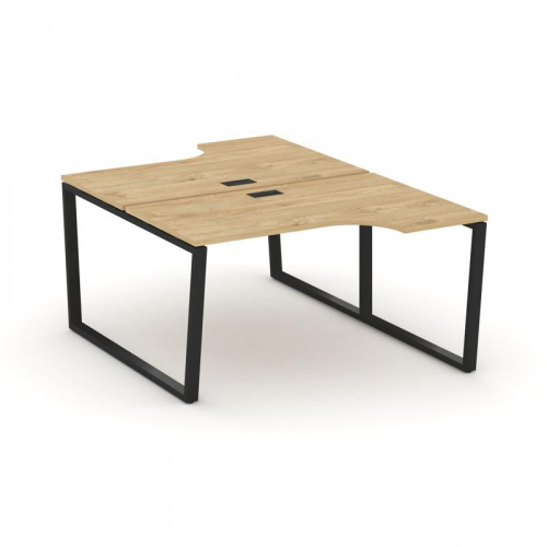 Style Project Рабочая станция эргоном. SN-6T2.DRPA-012 Акация Лорка/Металл Антрацит/Заглушка Пластик