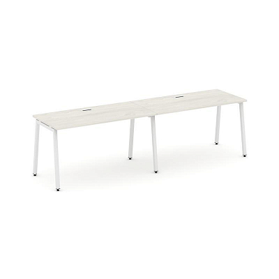 Style Project Рабочая станция 1 сторон. SN-4A.ORS-022 Дуб Наварра/Металл Белый 2360*800*750