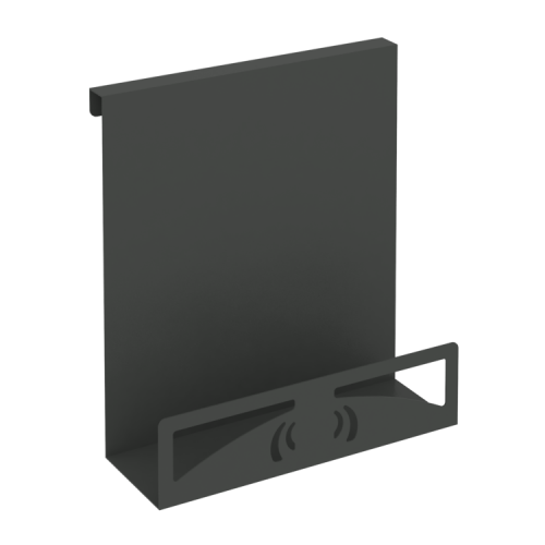 Навесной лоток для бумаг вертикальный узкий MAN-22.T-30 Металл Антрацит 230*110*250 фото 4 Навесной лоток для бумаг вертикальный узкий MAN-22.T-30 Металл Антрацит 230*110*250 фото 4