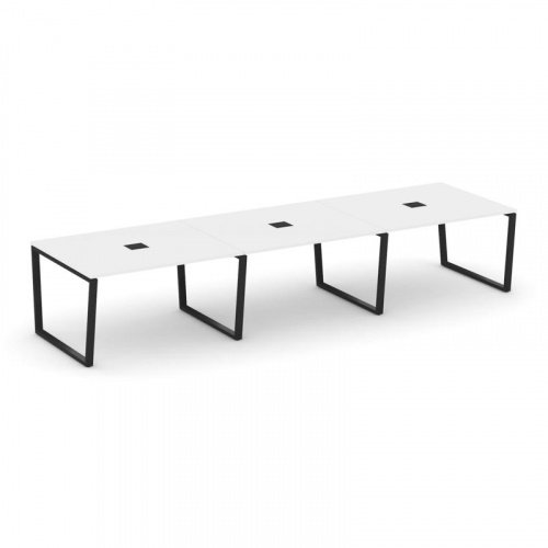 Style Project Стол переговорный SN-6T2.SPRG-053 Акация Лорка/Металл Антрацит/Заглушка Металл Антраци фото 4