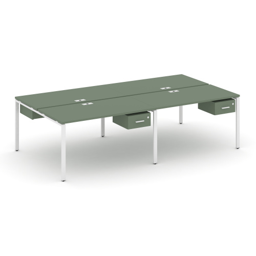 Бенч-система на 4 места с подвесными тумбами Concept CN.DRS-129