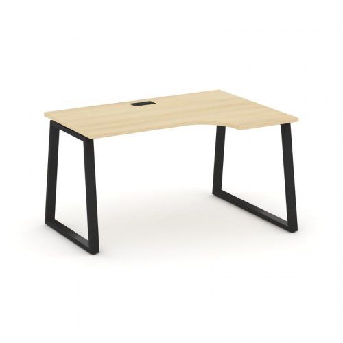 Style Project Стол рабочий эргоном. SN-6T1.SPA-021(R) Акация Лорка/Металл Антрацит/Заглушка Пластик фото 7