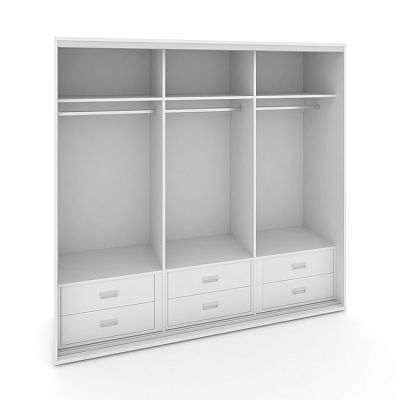 Корпус 3-х секционного шкафа низкого L=2519мм Maris SH.K3-7.2 K4