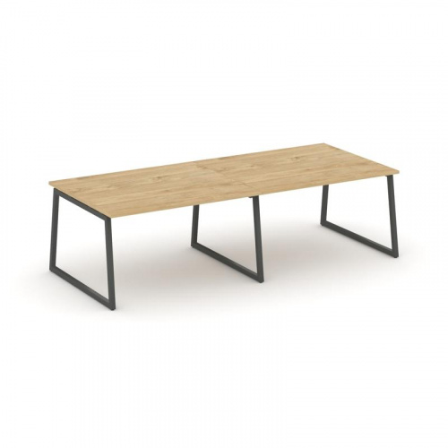 Style Project Стол переговорный SN-4T1.SPRG-044.3 Акация Лорка/Металл Антрацит 3160*1180*750 фото 7
