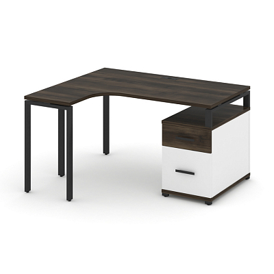 Стол эргономичный с опорной тумбой Концепт CN.SA-302(L)