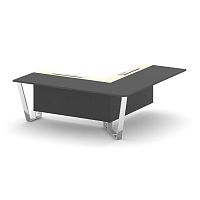 Steel Meet Проходной угловой модуль правый MM-PR.B.SPPOU-20(R) Антрацит/Ваниль Глянец/Нержавеющая Ст