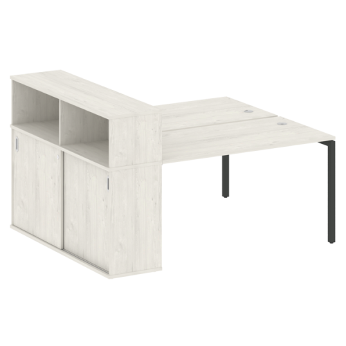 Бенч-система с шкафом-купе на П-обр. м/к Metal System Quattro 40БП.РС-СШК-2.3 фото 8 Бенч-система с шкафом-купе на П-обр. м/к Metal System Quattro 40БП.РС-СШК-2.3 фото 8