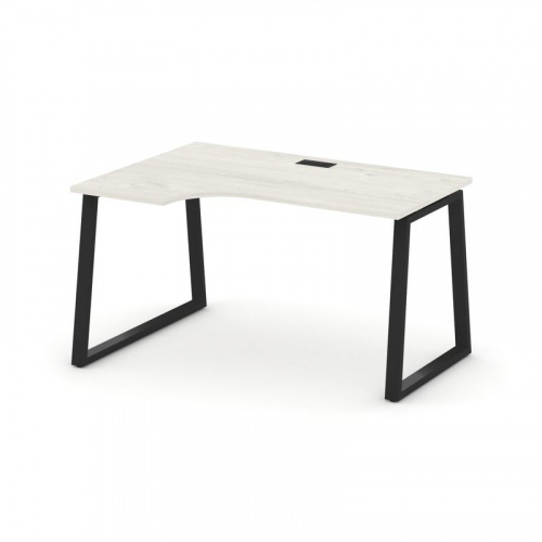 Style Project Стол рабочий эргоном. SN-6T1.SPA-021(L) Акация Лорка/Металл Антрацит/Заглушка Пластик фото 4