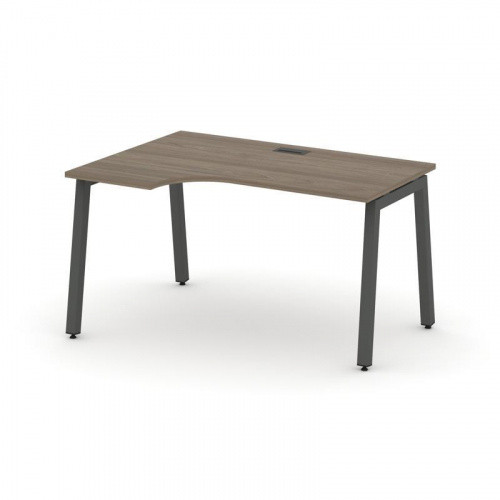 Style Project Стол рабочий эргоном. SN-5A.SPA-011(L) Вяз Благородный/Металл Белый 1380*700/980*750 фото 15