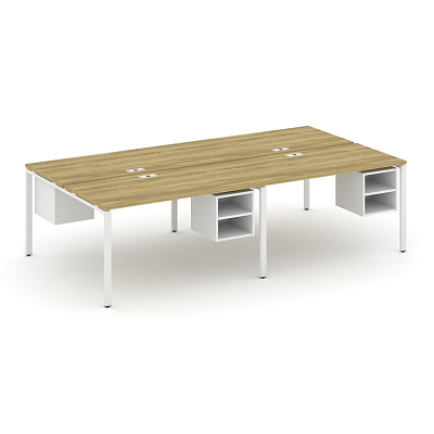 Бенч-система на 4 места с подвесными тумбами Concept CN.DRS-127