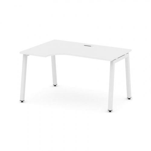 Style Project Стол рабочий эргоном. SN-5A.SPA-011(L) Вяз Благородный/Металл Белый 1380*700/980*750 фото 21