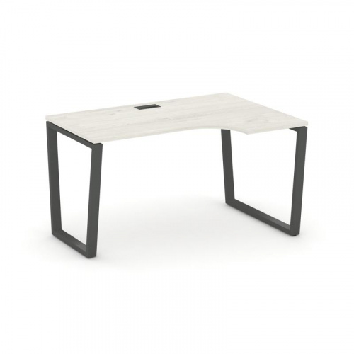 Style Project Стол рабочий эргоном. SN-6T2.SPA-001(R) Акация Лорка/Металл Антрацит/Заглушка Пластик фото 24