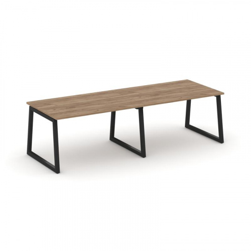 Style Project Стол переговорный SN-5T1.SPRG-014.3 Акация Лорка/Металл Антрацит 3160*980*750 фото 5