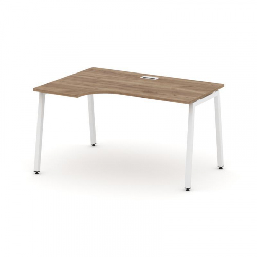 Style Project Стол рабочий эргоном. SN-4A.SPA-001(L) Дуб Наварра/Металл Антрацит 1380*600/980*750 фото 27