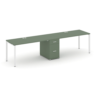 Бенч-система на 2 места с 1 опорной тумбой Concept CN.ORS-406