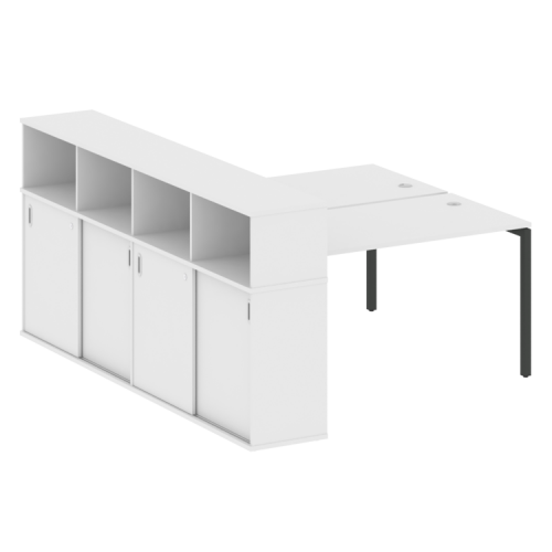 Бенч-система с шкафом-купе на П-обр. м/к Metal System Quattro 40БП.РС-СШК-4.3 фото 13 Бенч-система с шкафом-купе на П-обр. м/к Metal System Quattro 40БП.РС-СШК-4.3 фото 13