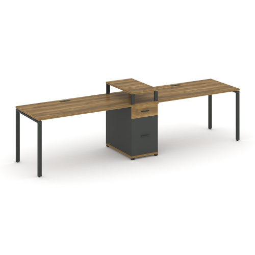 Бенч-система на 2 места с 1 опорной тумбой Concept CN.ORS-424