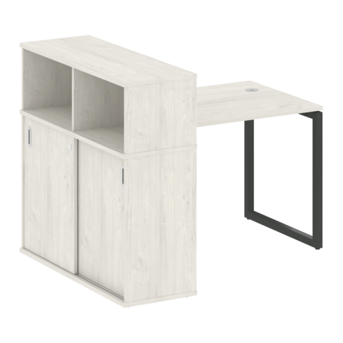 Стол офисный с шкафом-купе на О-обр. м/к Metal System Quattro 40БО.РС-СШК-3.1 фото 13 Стол офисный с шкафом-купе на О-обр. м/к Metal System Quattro 40БО.РС-СШК-3.1 фото 13