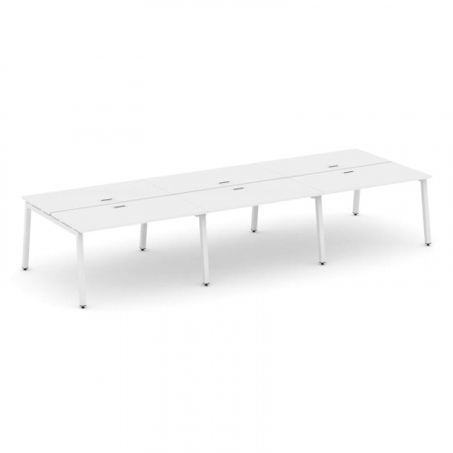 Style Project Рабочая станция 2-х сторон. SN-5A.DRS-074 Дуб Наварра/Металл Белый 4740*1432*750 фото 17