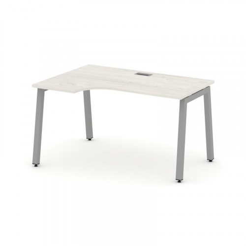 Style Project Стол рабочий эргоном. SN-5A.SPA-011(L) Вяз Благородный/Металл Белый 1380*700/980*750 фото 13